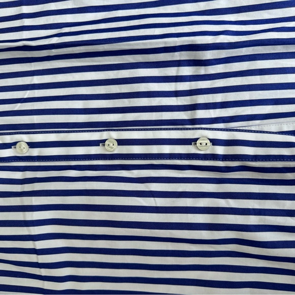 Talbots Blue and White Striped Shirt. New! 100% cotton. - Picture 11 of 11